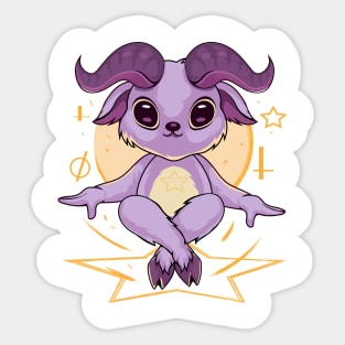 Kawaii Baphomet Sticker